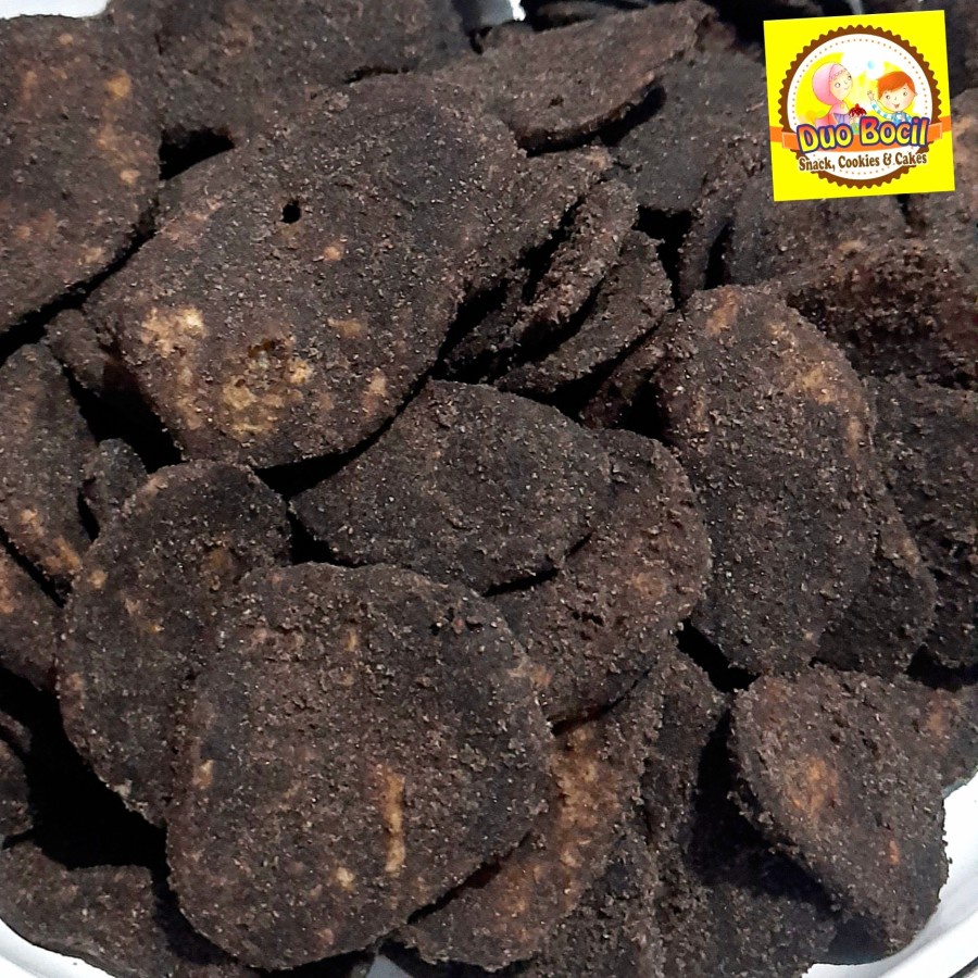 

Keripik Pisang Kepok Manis Cokelat 250gr Asli Lampung - Duo Bocil Snack