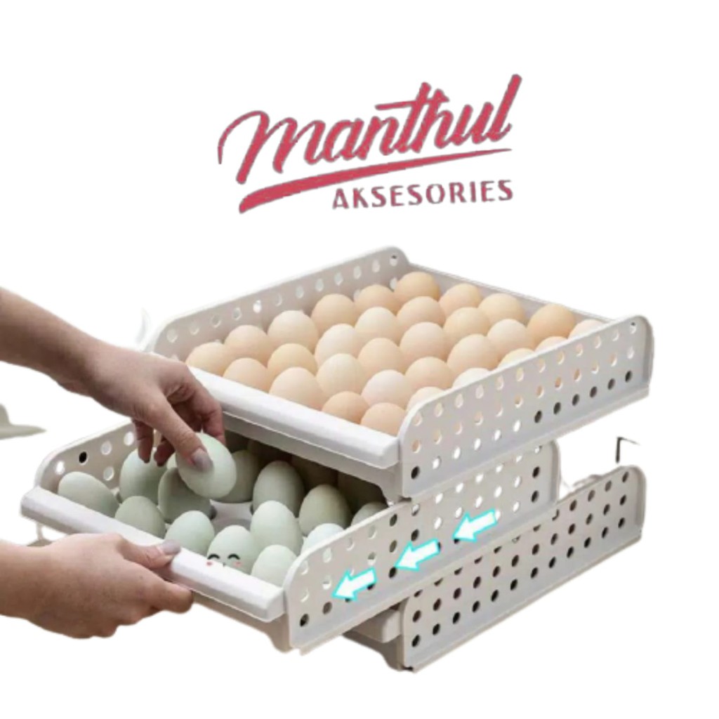 EGG BOX Tempat telur TINGKAT / Rak Tempat Penyimpanan Telur Rak Telur