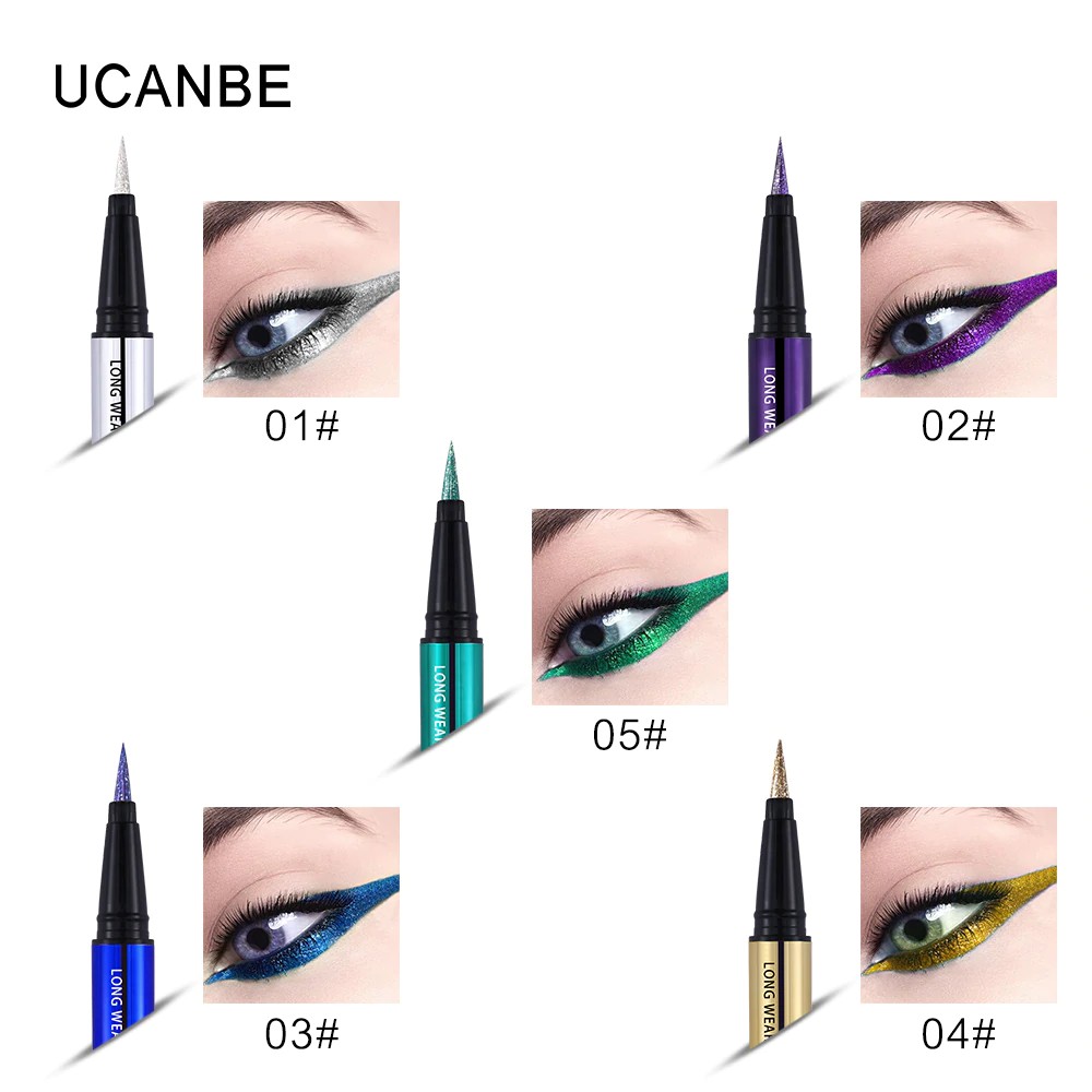 UCANBE Diamond Glitter Eyeliner Pencil Long Wear Waterproof #B025