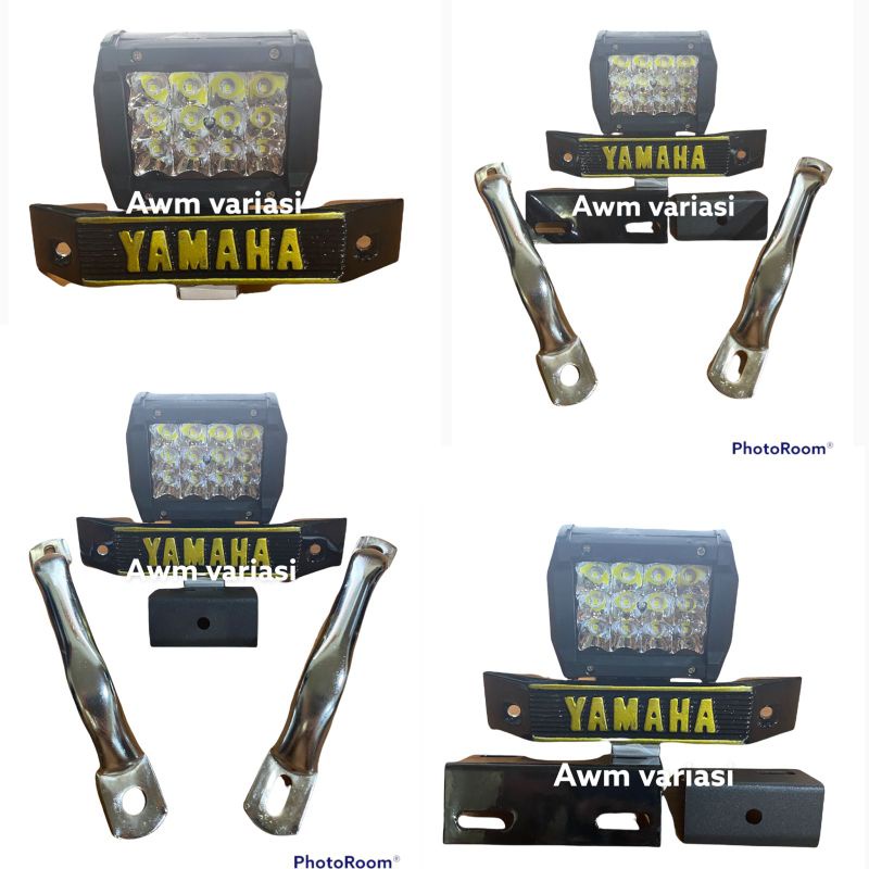 Lampu Depan 12 LED Set Kumis RX King Hitam Gold Hitam Silver RX King RX Spesial Bandung Style