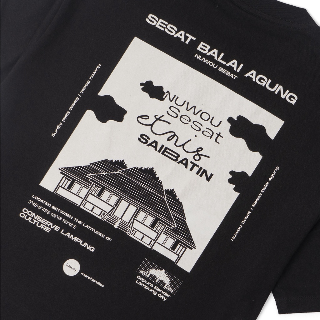 Kaway T-shirt BALAI AGUNG BLACK