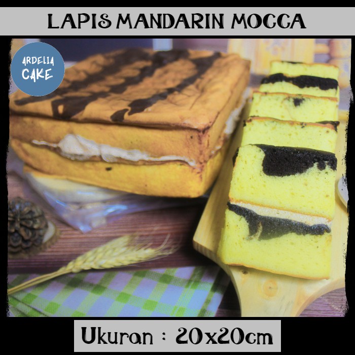 

Lapis Mandarin Moka / Mocca Cake PREMIUM / Kue Lebaran Arisan & Natal
