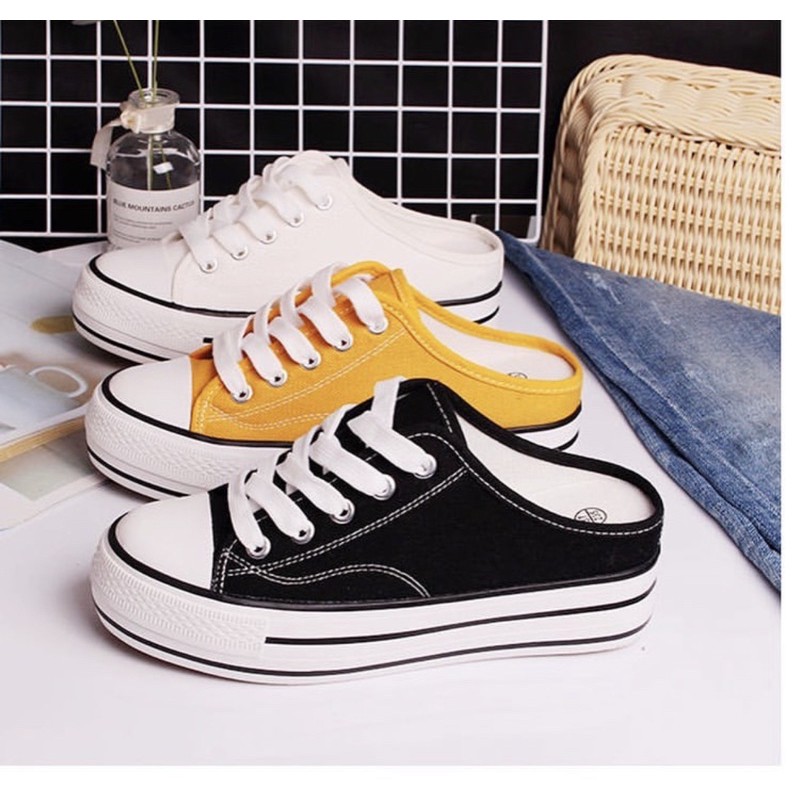 sneaker wedges 8057 wanita import