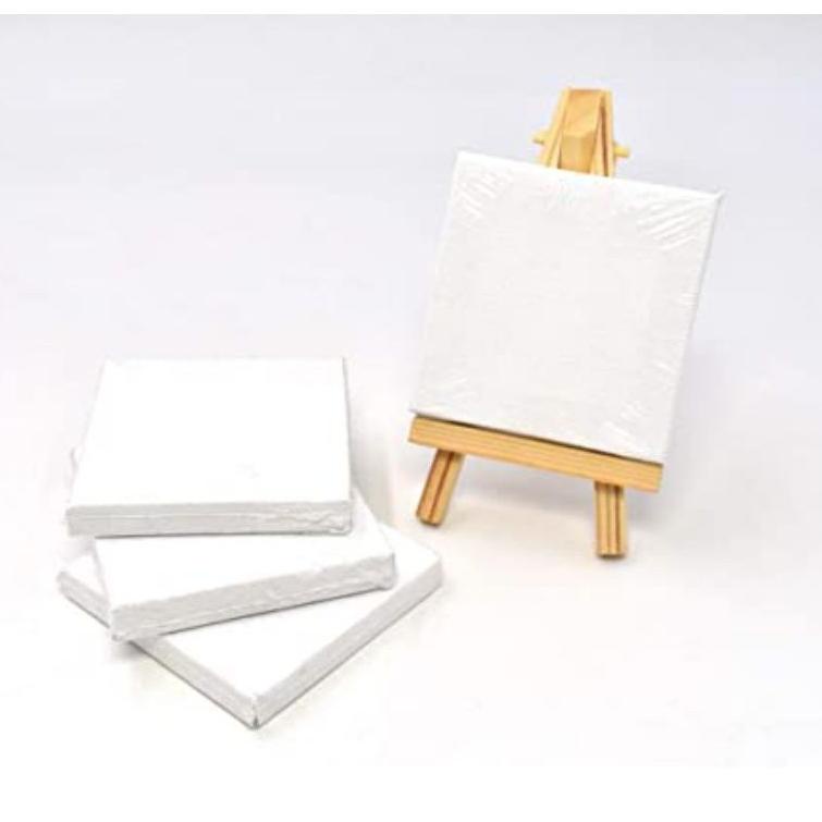 

[98] PAKET LENGKAP MELUKIS TERMURAH / STANDING EASEL/KANVAS LUKIS 20 X 20 CM/CAT ACRYLIC/KUAS NO.1/PALET 72VICJ