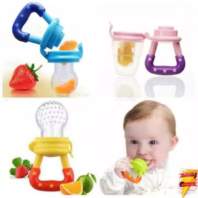 Empeng Dot BUAH Bayi Gigitan Silikon Baby Fruit Teether Silicone Food Freeder Kid Silicon