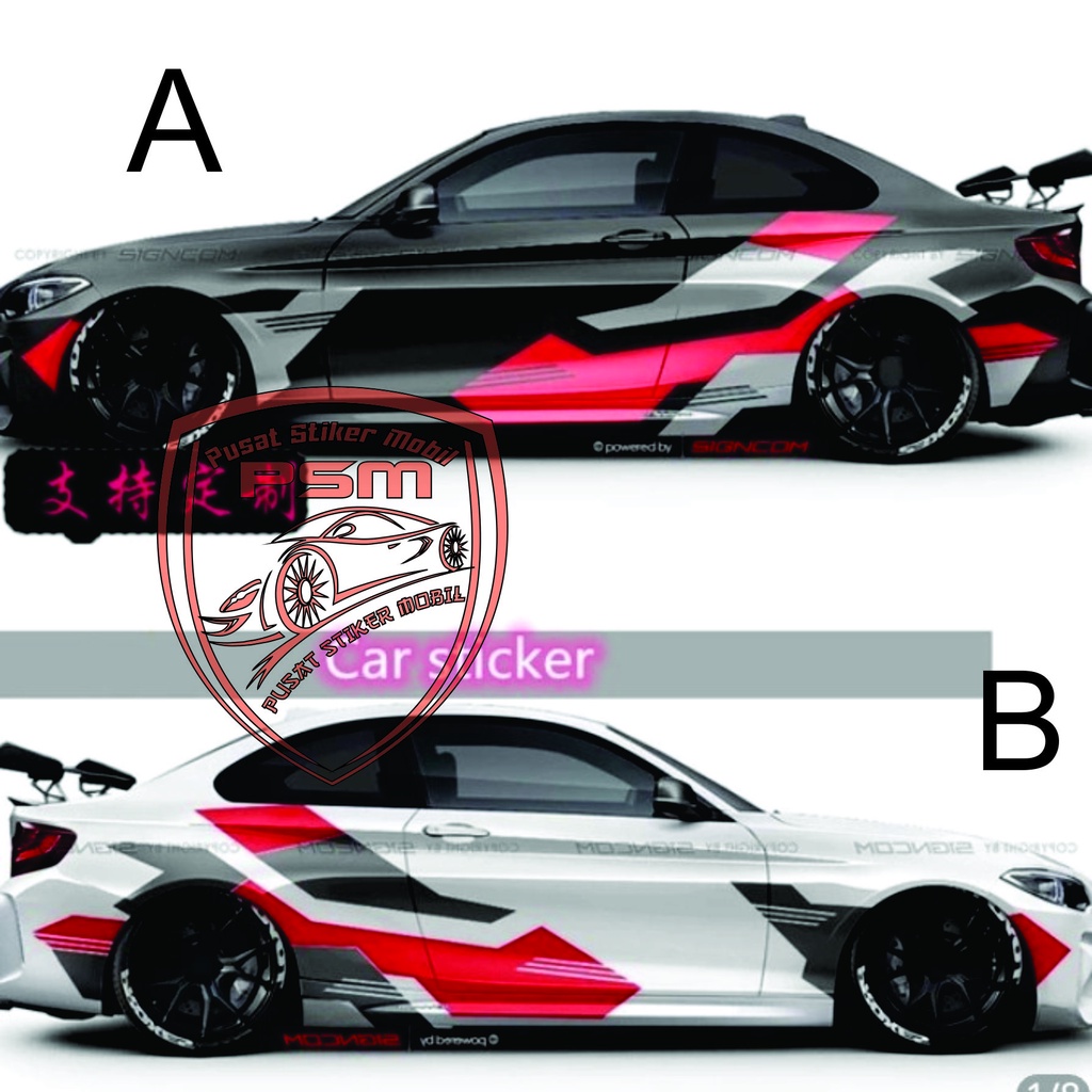 STIKER STICKER MOBIL TOYOTA SEDAN CIVIC VIOS CAMRY COROLLA TERBARU