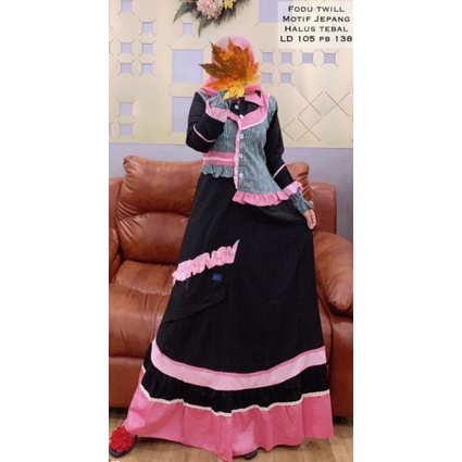 Gamis inayah/gamis terbaru/gamis fodu twill/terpopuler