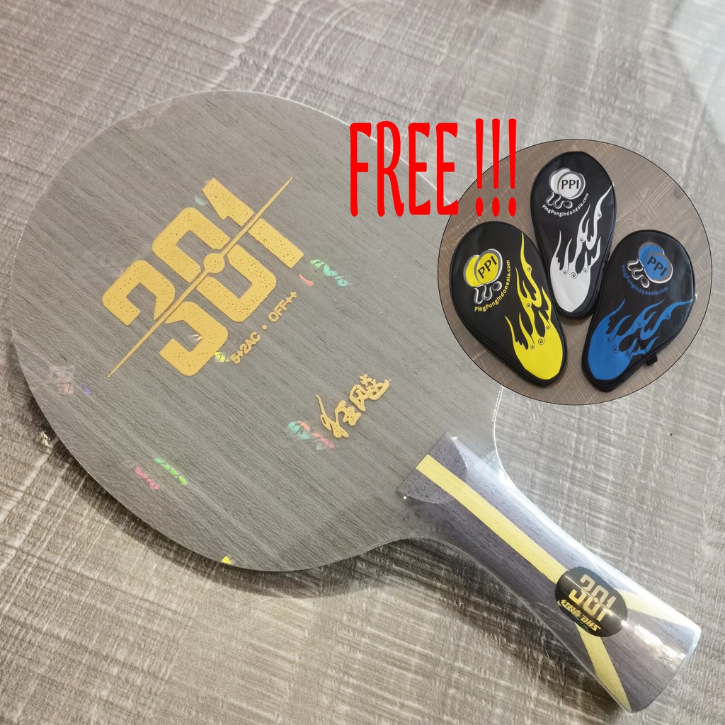 DHS Hurricane 301 FL - Blade/Kayu Pingpong Tenis Meja Bat Bet