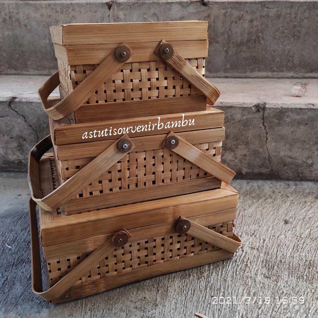 HANTARAN NIKAH PARSEL KOTAK BERTUTUP / parsel murah/ rantang makanan / organizer / kotak parsel