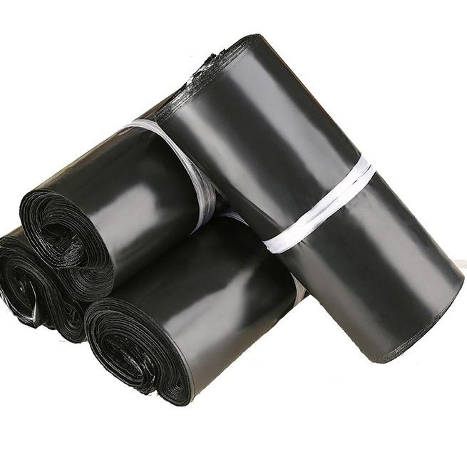 

☃ Plastik Polymailer Semi Glossy Black Hitam 17x30cm ➬