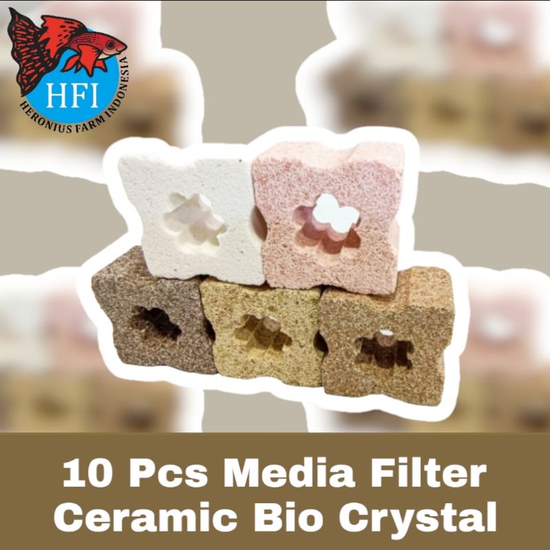 Media Filter Ceramic Bio Crystal Akuarium High Quality/Bio Filter Import Taiwan/Ikan Koi/Mas koki/Arwana