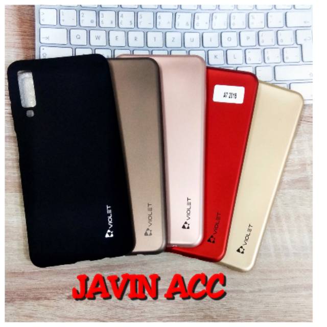 Case Samsung A7 2018 Triple Camera Softcase Premium Violet