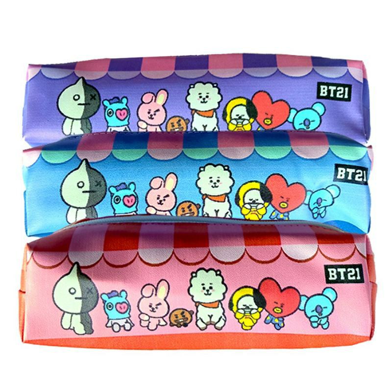 

Tempat pensil Printing motif BT21 Lucu / Tempat pensil murah