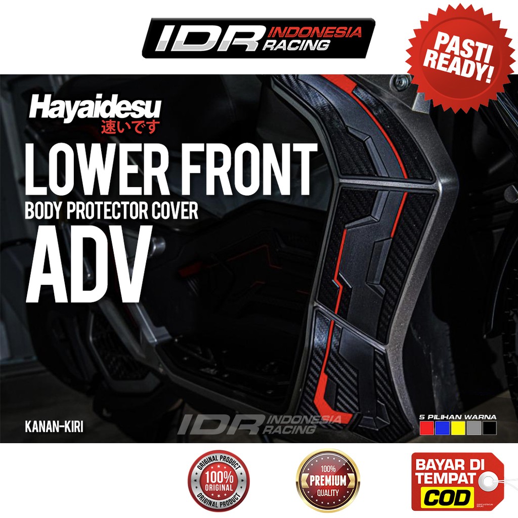 Hayaidesu ADV 150 Lower Front Kiri Kanan Body Protector Cover Stiker 3D