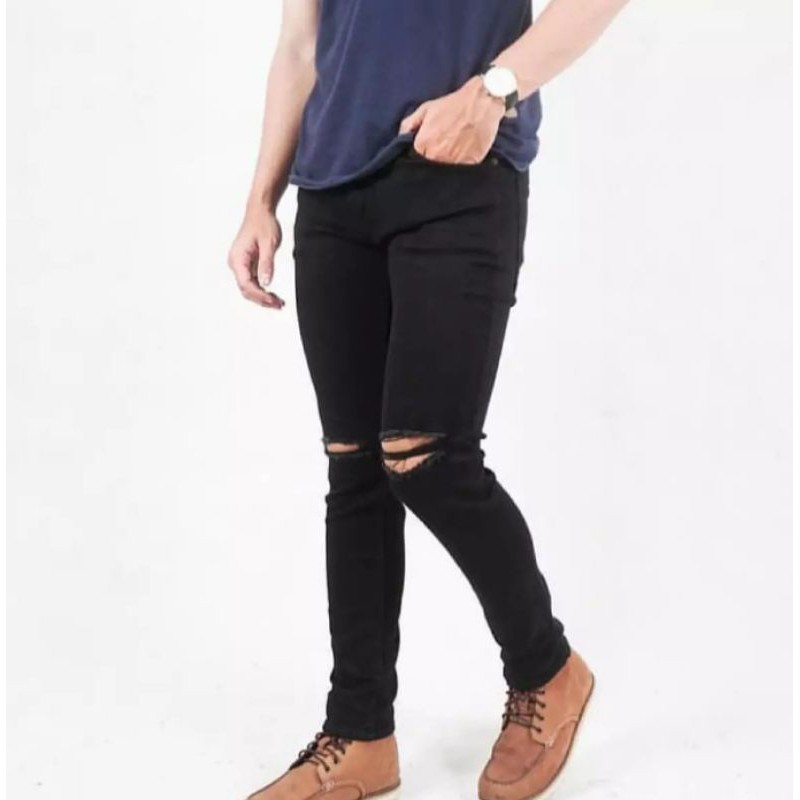 CELANA SOBEK LUTUT PRIA COD//CELANA JEANS PRIA SOBEK LUTUT HARGA MURAH//CELANA SOBEK LUTUT TERLARIS