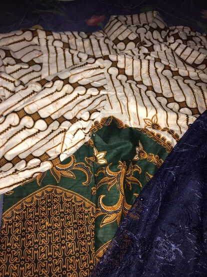 6 Warna, Ada Anak. Batik Kebaya Couple Brukat Tille Maitara Parang Selendang Nirmala