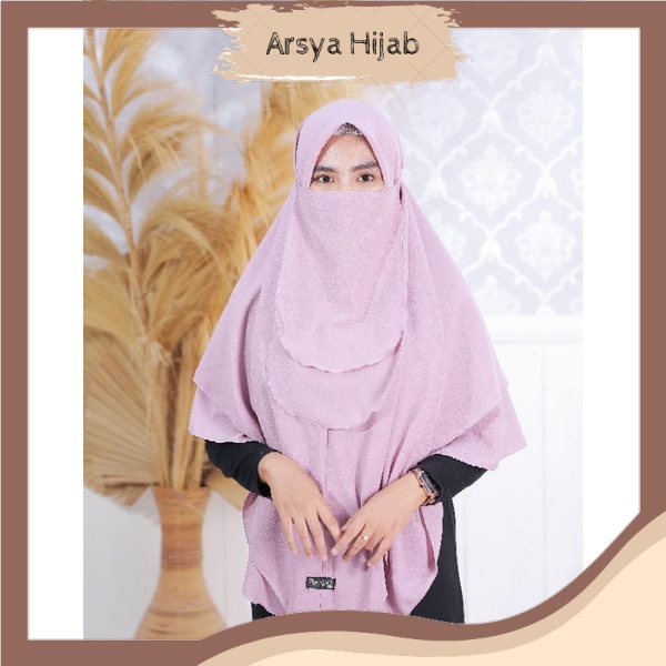Arsya Hijab Khimar Jumbo- Kerudung Khimar Jilbab Khimar Jumbo Jilbab Khimar Murah Khimar Jumbo cadar