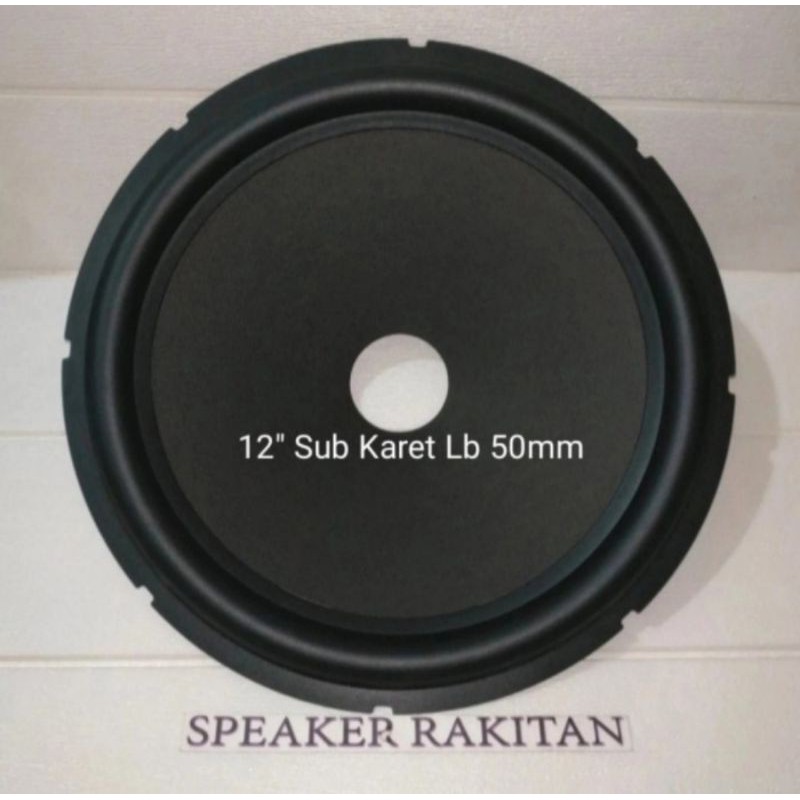 Daun Speaker 12 inch Subwoofer karet .2pcs