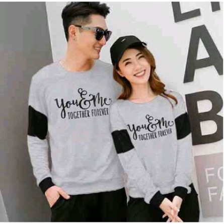 Baju Kaos Couple Kopel Kapel Capel Copel Lengan Panjang BWRT Baju Kaos Couple Kopel Kapel Capel Cope