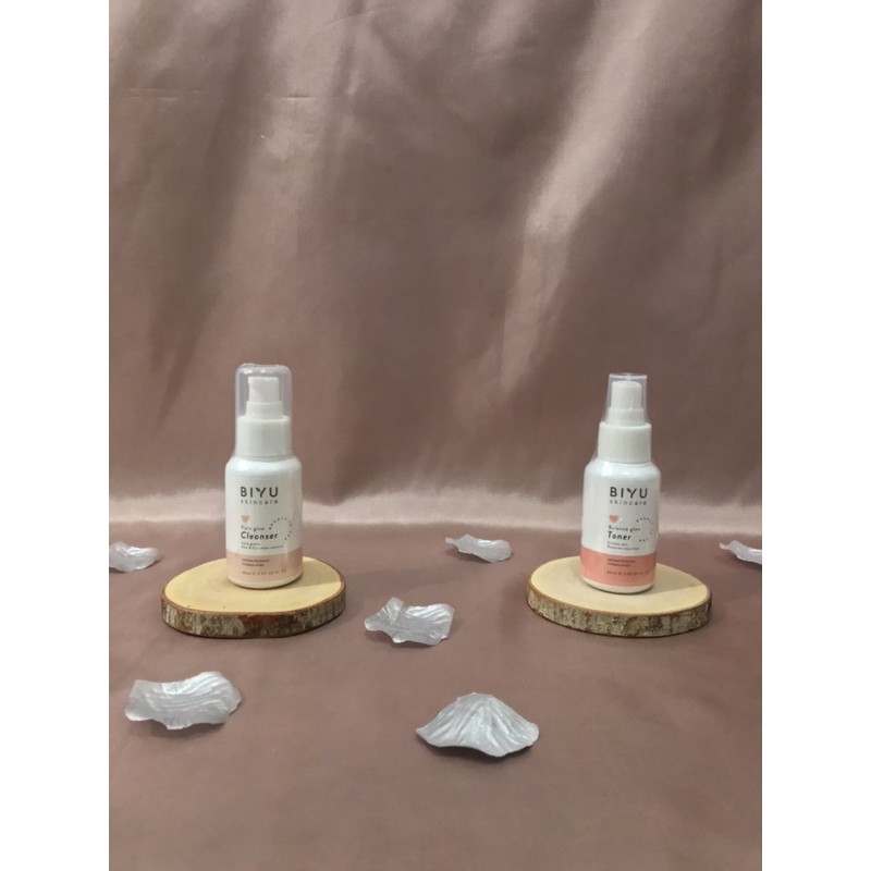 [NEW] BIYU SKIN PURE GLOW CLEANSER BALANCE GLOW TONER