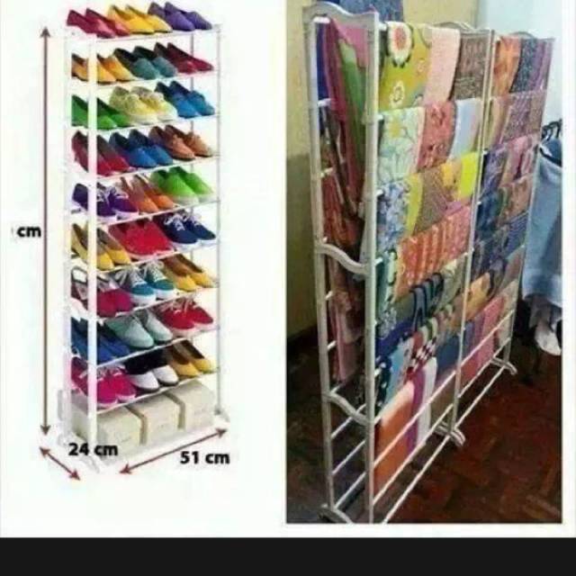 Rak sepatu 10 susun