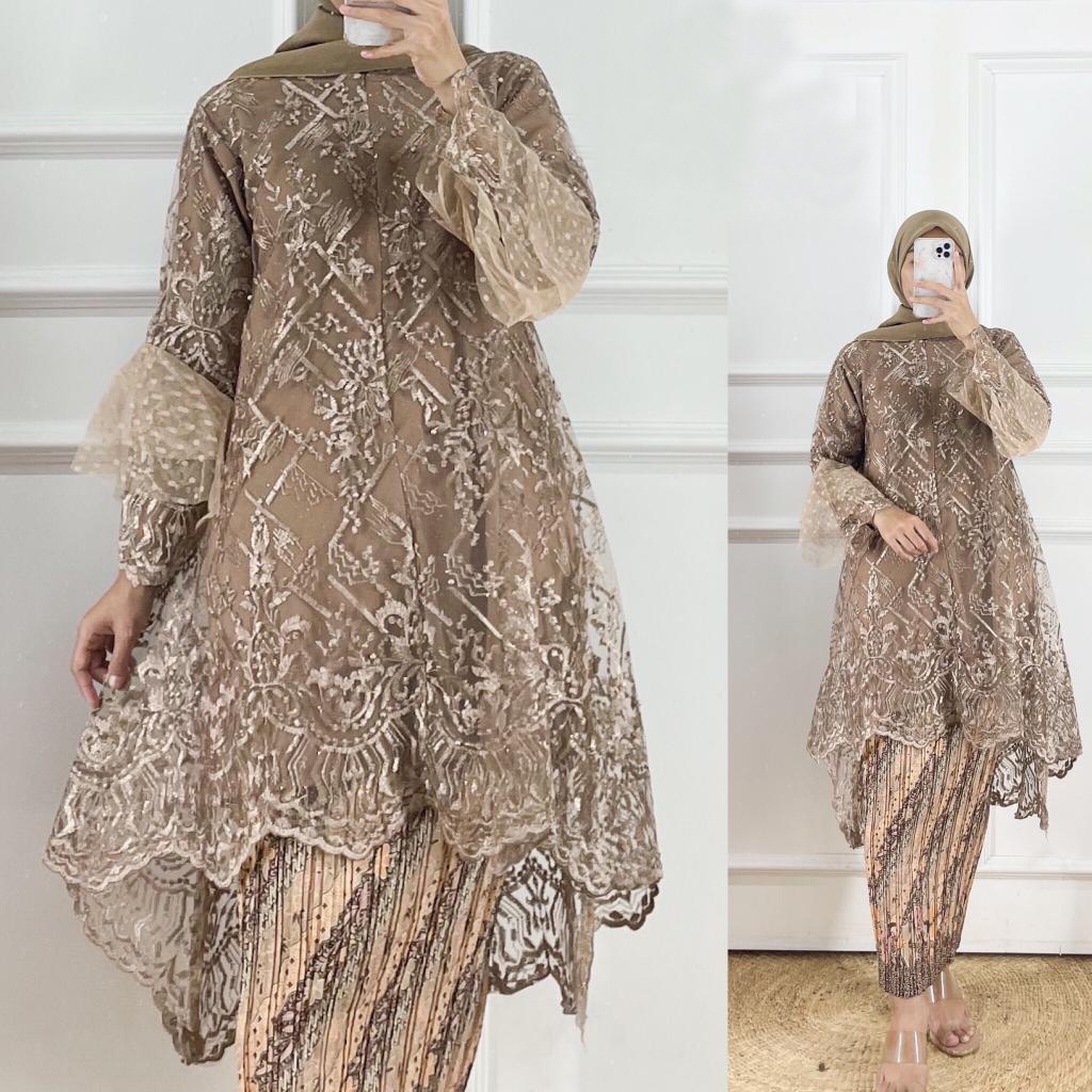 Tunik Kebaya Pesta / Kebaya Wisuda / Kebaya Tulle Sapto Emilia QR
