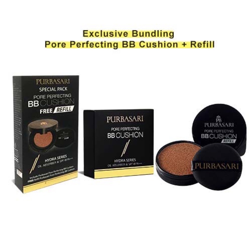 [FREE REFILL] Purbasari Pore Perfecting BB Cushion