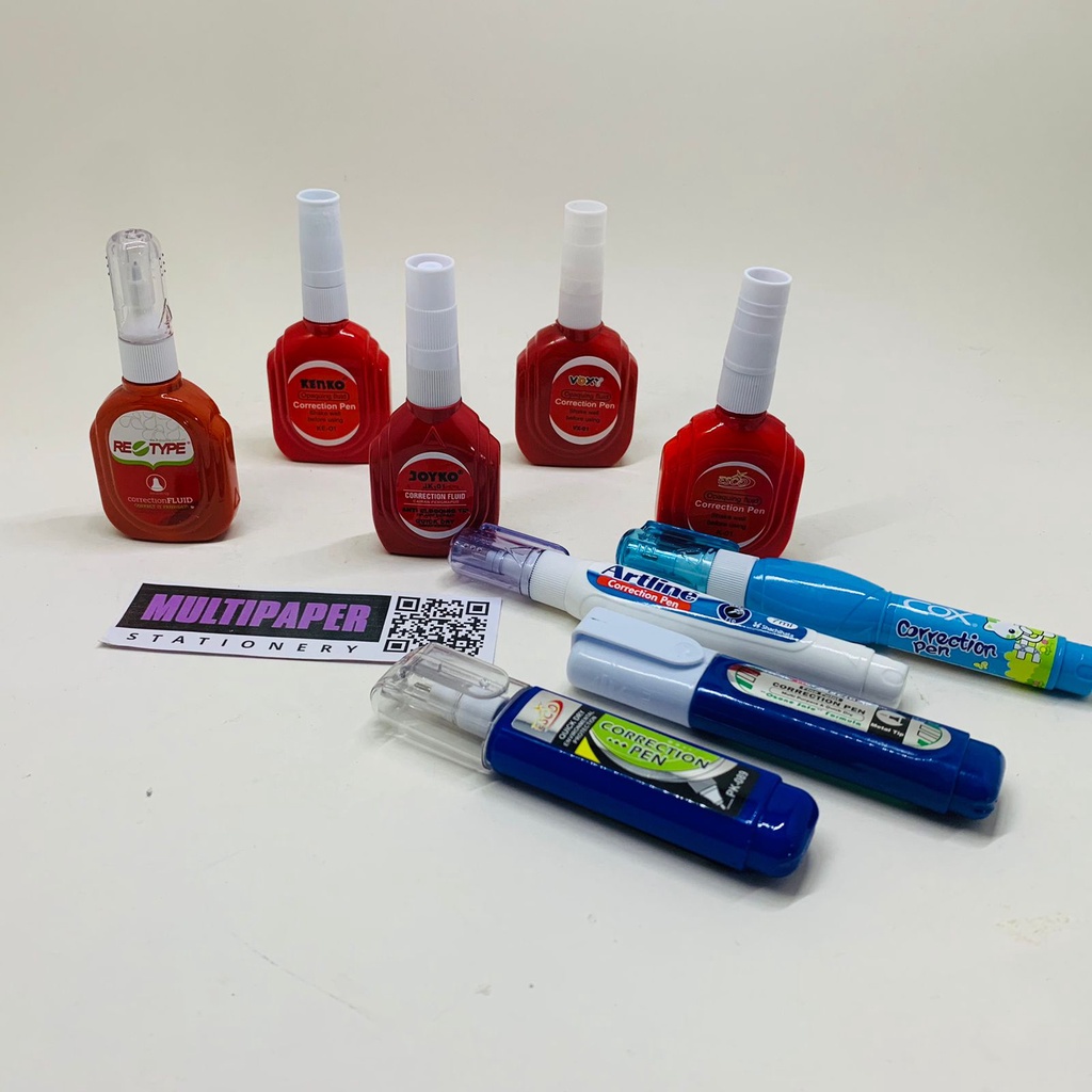 

Correction Pen Tipe-x Berbagai Merk Lusinan