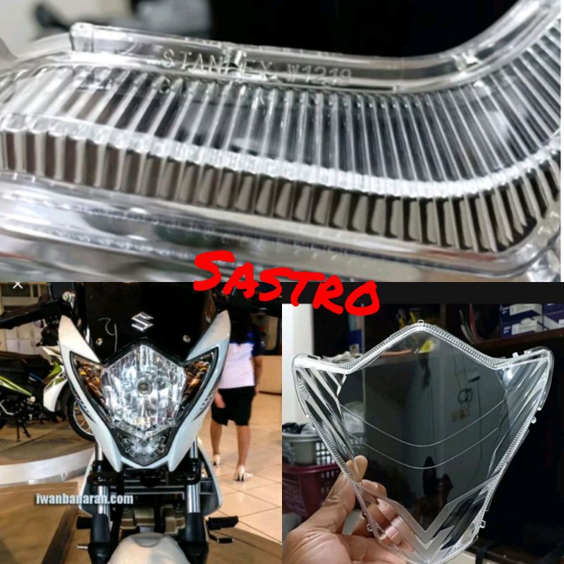 mika kaca lampu depan headlamp suzuki satria fu facelift ficelift ori stanley