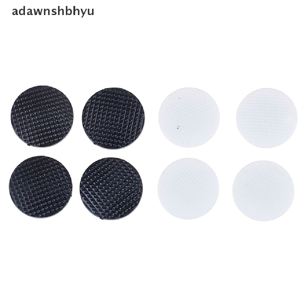 Adawnshbhyu 4pcs Tombol Topi joystick analog 3D Putih Hitam Untuk PSP1000