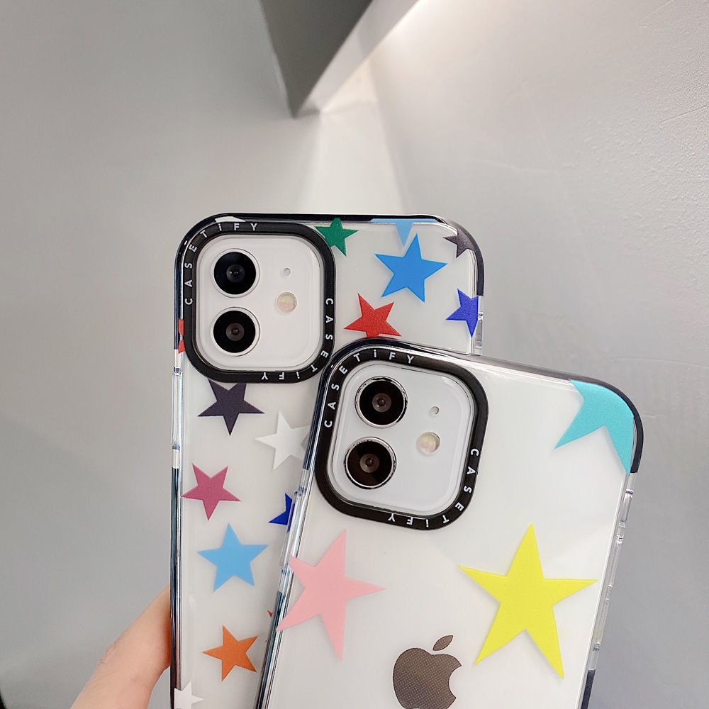 Soft Case Motif Bintang Kecil Untuk iPhone 11 / 12 / 13 Pro Max 7 / 8 Plus / X / XR / Xs Max