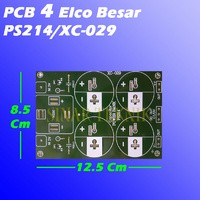 PCB 4 Elco Besar PS214/XC-029 PCB Elco Papan PCB Dudukan Elco Dioda Power Supply