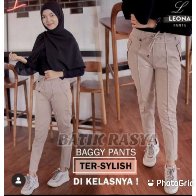  celana  wanita  baggy pants Shopee  Indonesia