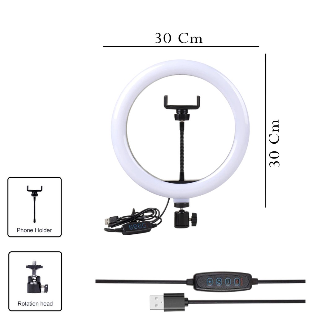 Selfie Lampu Ring Light LED Tripod 20 cm | 26 cm | 30 cm Tiktok Selebgram Beauty Vlogger