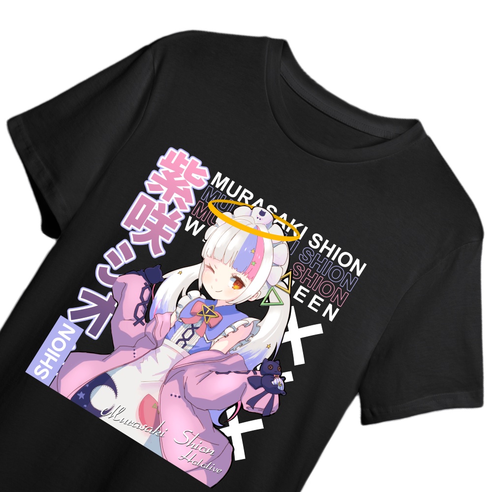KAOS MURASAKI SHION HOLOLIVE -  T-SHIRT DESIGN VTUBER MURASAKI SHION