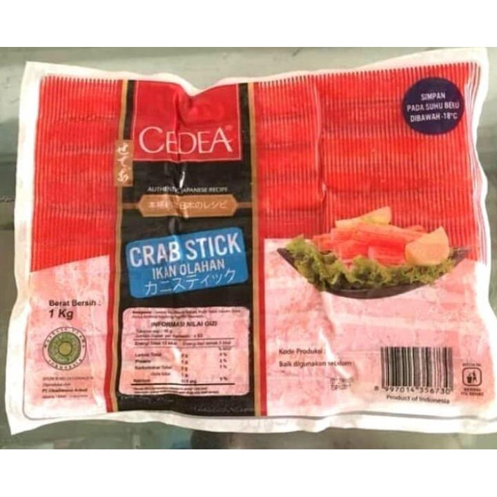 

Crab Stick Cedea 250 gram Stik Kepiting Cedea