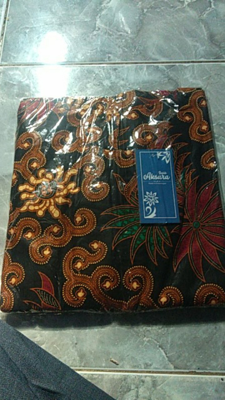 Setelan Kulot Peplum Tumpuk Katun Halus Kombinasi Truntum Jahit Rapi Original Titiek Batik Solo Mode