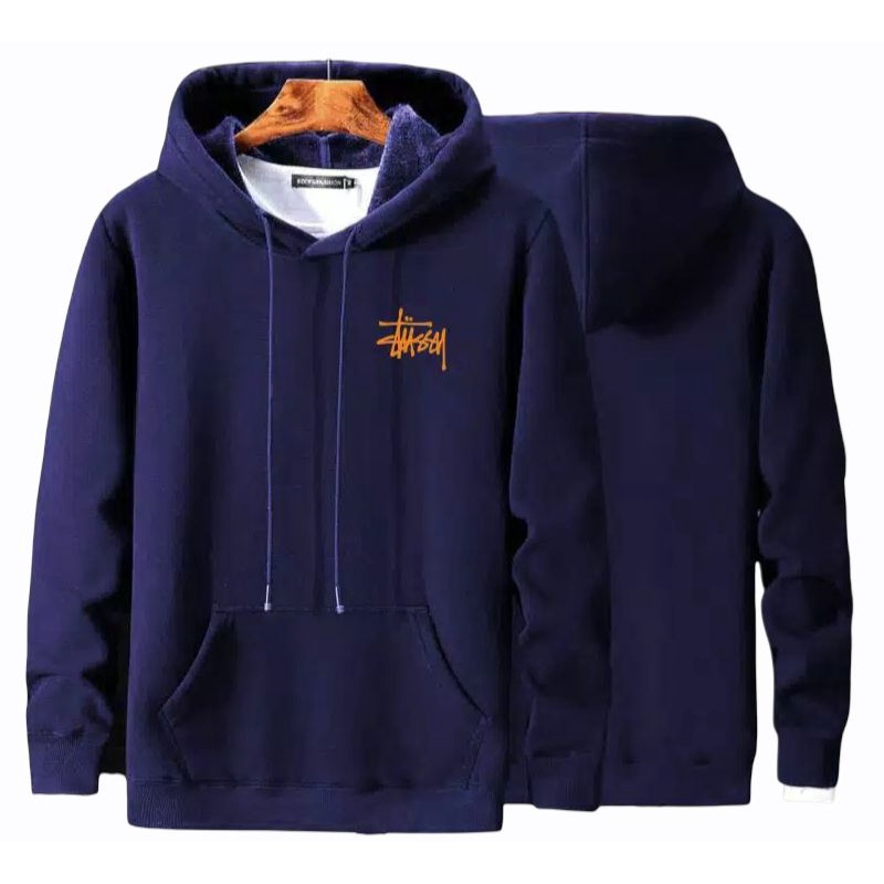 Stussy - Sweater Hoodie Stussy Pulover Jumbo Pria Dan Wanita Fleece Premium Tebal Termurah - COD