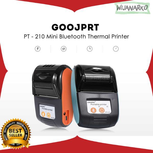 GOOJPRT POS Bluetooth Thermal Portable Printer 58mm - JP-PT210 PRN11