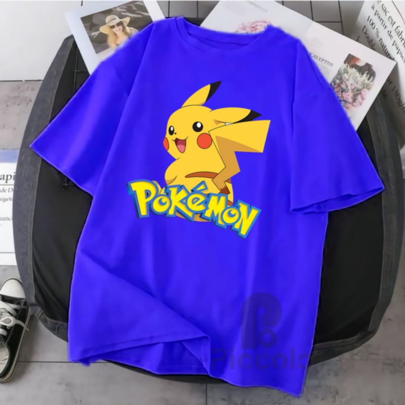 baju kaos anak anak pokemon go bahan  cotyon