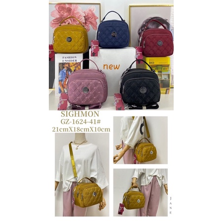 TAS WANITA IMPORT SIGHMON 1624-41 2in1 JINJING DAN SELEMPANG