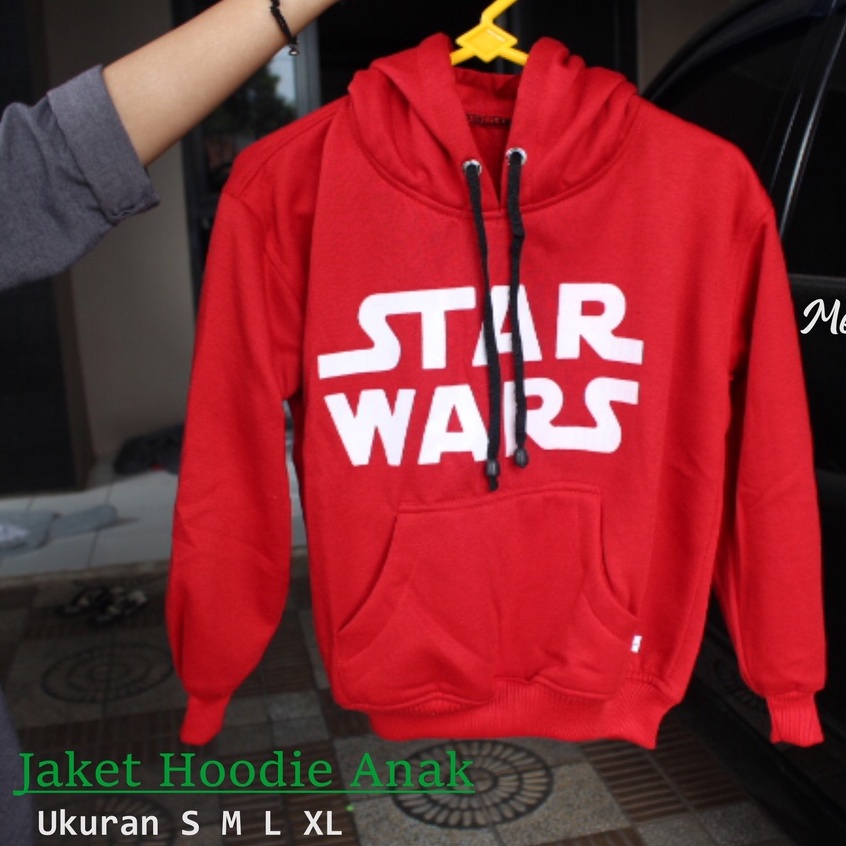 JAKET ANAK SWEATER HOODIE SABLON STARWARS KEKINIAN TERBARU BAHAN FLEECE USIA 2TAHUN SAMPAI 12TAHUN LAKI LAKI PEREMPUAN