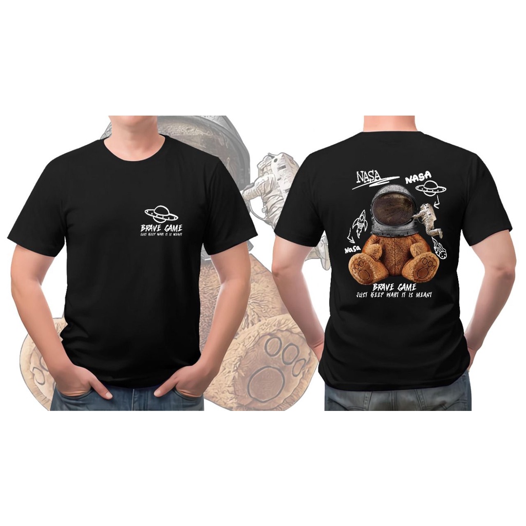 Kaos murah Kaos distro murah baju  distro pria t-shirt murah combed30s BEAR HELM