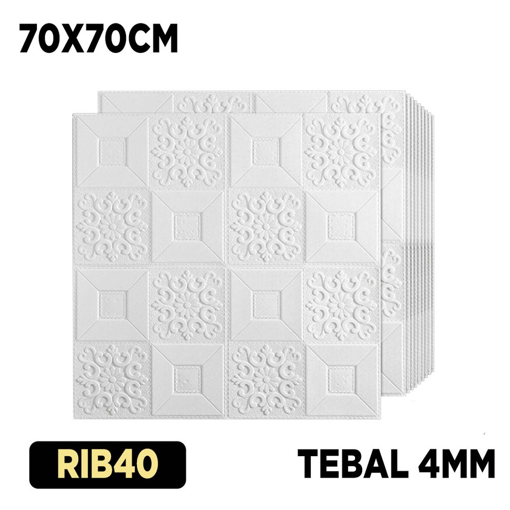 WALLPAPER 3D FOAM MOTIF BATIK  WALLSTICKER 70X70CM WALL STIKER / WALLPAPER 3D BATIK-RIB40