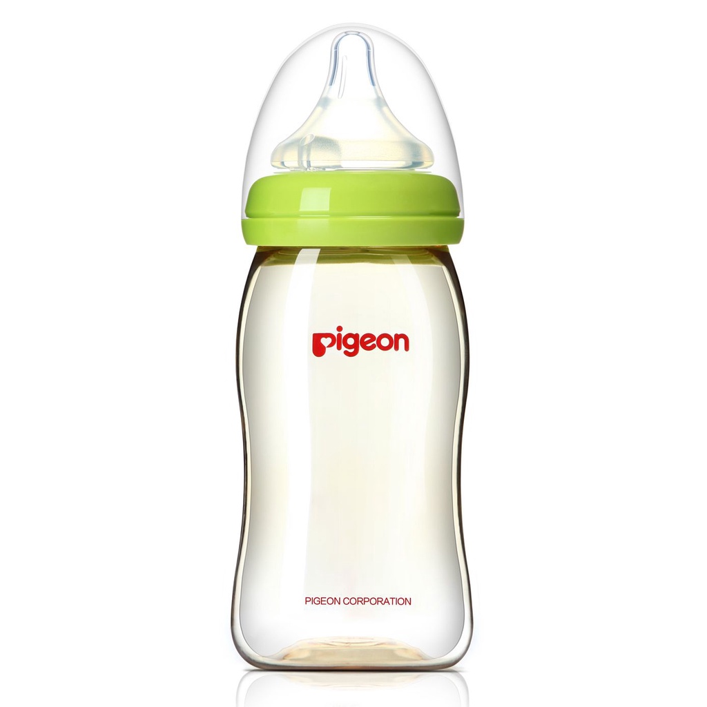 PIGEON Dot Bayi Botol Susu Nipple Peristaltic Leher lebar 5cm/ empeng bayi Wide Neck Dot Anti Kolik