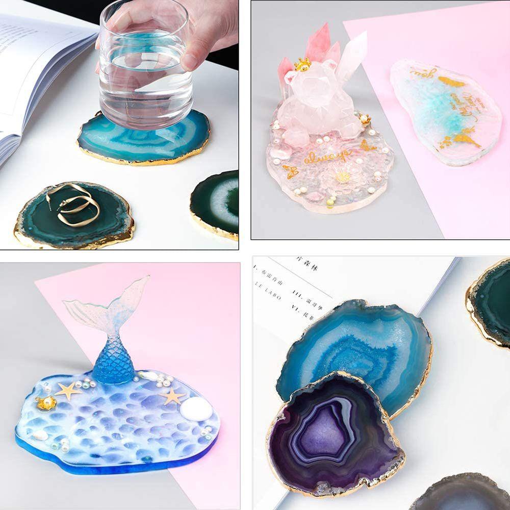 CHOOKYY Chookyy Cetakan Resin Epoxy Handmade UV Agate Jewelry Making Tools Coaster