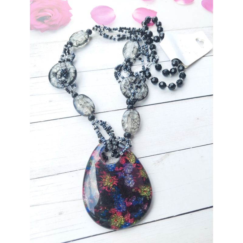 Kalung Hijab Tali Panjang Aksesoris kalung Cewek