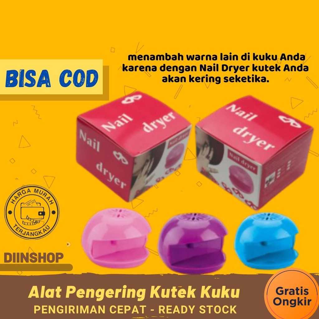Alat Pengering Kutek Kuku Alat Manicure Nail Art Nail Dryer Perawatan Kuku Wanita Unik BISA COD M399