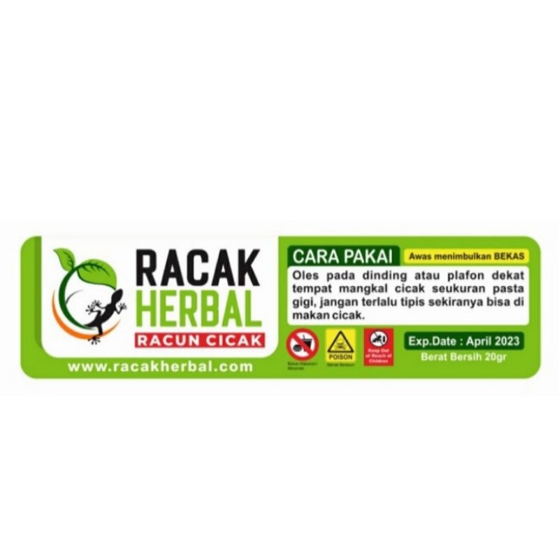 Racak Herbal Racun Cicak Herbal Paling ampuh 20Gr