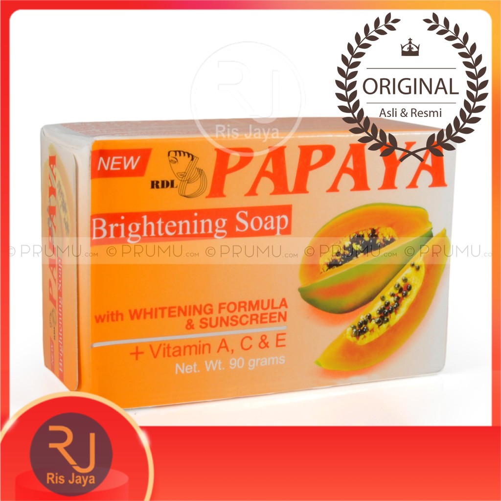 Jual Papaya RDL 135 gram - Sabun Pepaya Whitening Soap [ASLI & RESMI ...